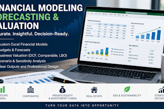 build a financial model, forecast, valuation, scenario and sensitivity analysis