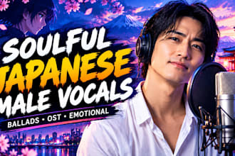deliver soulful japanese male vocals for your ballad or ost