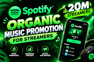 do organic spotify music promotion, spotify marketing, spotify ads for streamers