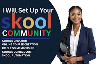 skool community setup skool course creation course curriculum and course content