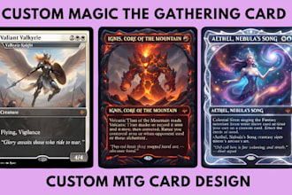 design custom mtg card art mtg alter tcg card design tcg box commander card deck