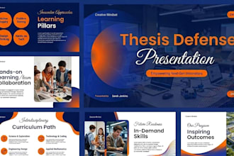 design academic lecture research thesis defense powerpoint presentation slides