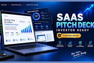 design canva high converting saas investor canva pitchdeck for startup brand kit