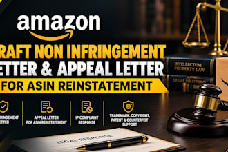 draft amazon non infringement letter, appeal letter for asin reinstatement