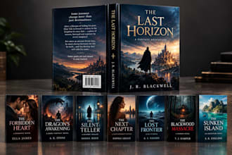design premium dark fantasy book covers gothic romance book for ebooks and KDP