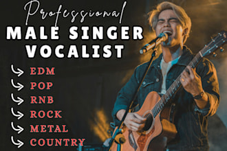 male singer pop edm rock vocals edm singer male vocalist indie pop rock singer