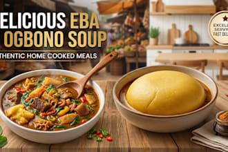 teach you and cook ogbono and ewedu with iyan