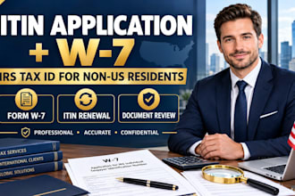 prepare your itin application and irs form w7 for non US residents