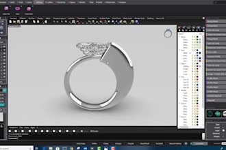 create custom 3d jewelry design from sketch, image, concept or reference