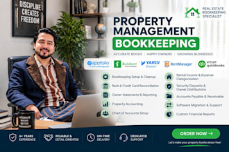 do real estate bookkeeping and qbo cleanup