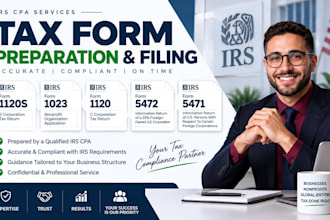do form 1120s preparation form 1023 filling and form 1120, 5472, 5471 as irs cpa