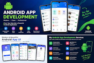 develop a simple android app with modern UI