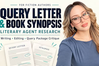 write a winning query letter, book synopsis and find literary agents