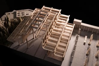 prepare architectural model making and 3d printing files