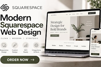 build squarespace website, redesign squarespace website and design squarespace
