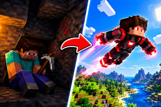 create a viral minecraft youtube thumbnail