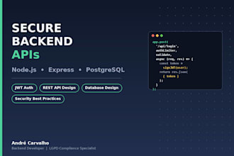 build secure backend apis with nodejs and express