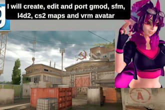 create, edit and port gmod, sfm, l4d2, cs2 maps and vrm avatar