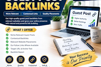 provide niche relevant guest post backlinks