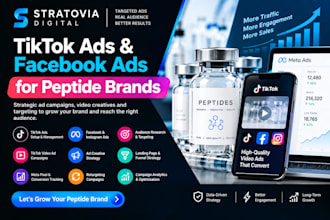 run tiktok ads peptide marketing peptide facebook ads tiktok video ad campaign