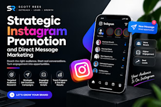 do strategic instagram promotion and direct message marketing