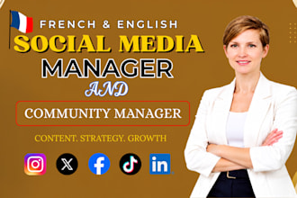 be your french social media marketing manager and community manager