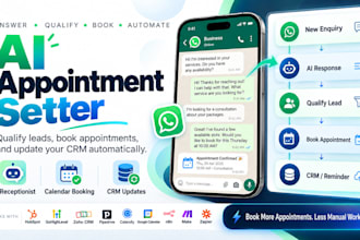 ai appointment setter ai agent ai receptionist crm contact calender integration