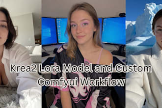 create realistic nsfw sfw ai influencer lora model with krea2 for ai ig onlyfans