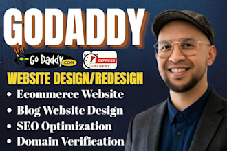 be your godaddy expert for website design, redesign and SEO