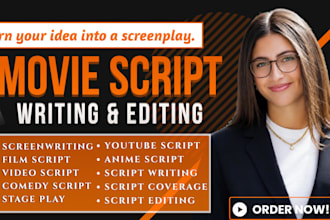 write a compelling short film script or movie screenplay