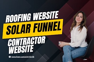 design roofing solar gutter installation contractor website