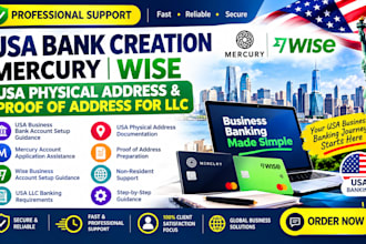 usa bank creation, USA physical address and proof of address