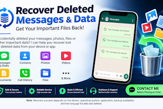 extract deleted chat backups, whatsapp log analysis, and messaging recovery