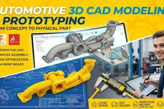 create precise 3d cad models and technical drawings for engineering