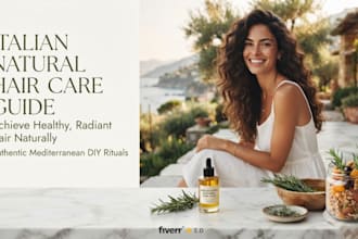 design italian natural hair care guide ebook hair treatment beauty DIY oil ebook