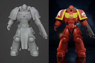 sculpt 3d warhammer character model miniature 3d print and paint 3d sculpt stl