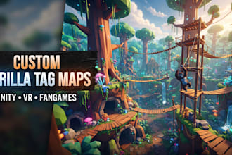 create a custom gorilla tag map for your fangame in unity
