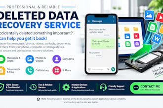 help in recovering deleted message, chat and backup lost travelling details