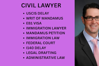draft a writ of mandamus to sue uscis for unreasonable immigration delay