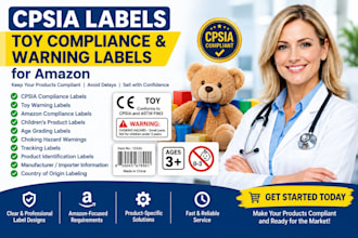 create cpsia labels, toy compliance and warning labels for amazon