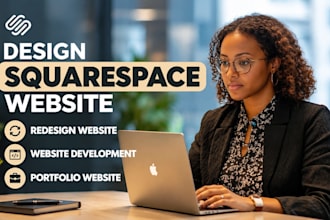design squarespace website redesign website development portfolio website