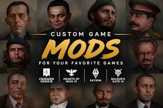 develop ck3 skyrim and hoi4 mods with custom events, mechanics, and scripting
