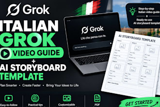 create italian grok video guide, ai storyboard template, image to video prompts