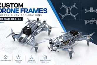 create custom drone frames for fpv and uav applications in 3d cad