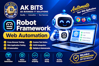 create robot framework web automation tests with readable reports