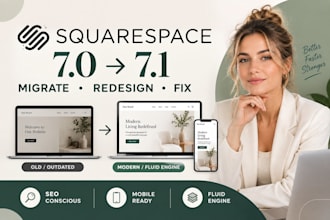 migrate squarespace 7 0 to 7 1, redesign and fix your website