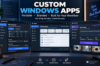 build a custom portable windows desktop app for your idea
