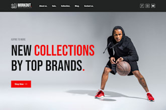design wix cothing brand website fashion apparel online store service website