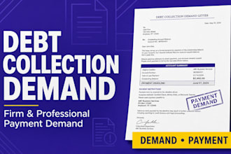 draft a firm debt collection and payment demand letter