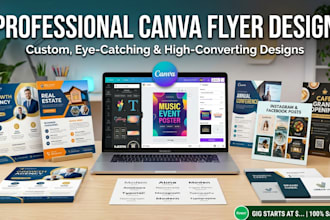 design professional canva flyer designer business event promotional flyer